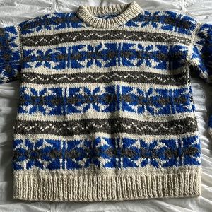 Vintage Wool Crewneck Pullover Sweater